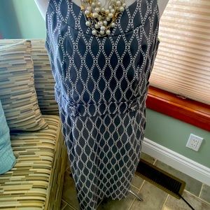 Cute Ladies summer cotton gray/white dress. NWT.